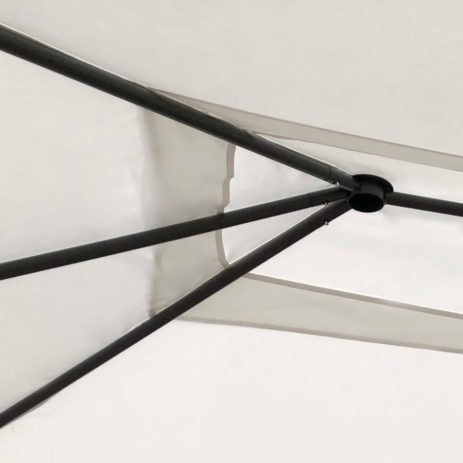 Prieel 160 G/M² 3X4X2,6 M Kleurig 3 x 4 x 2.6 m Crème Zonder zijwand