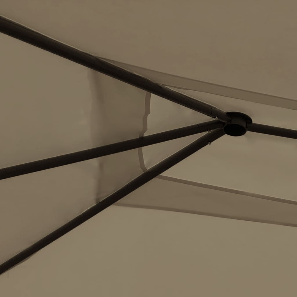 Prieel 160 G/M² 3X4X2,6 M 3 x 4 x 2.6 m Taupe Zonder zijwand