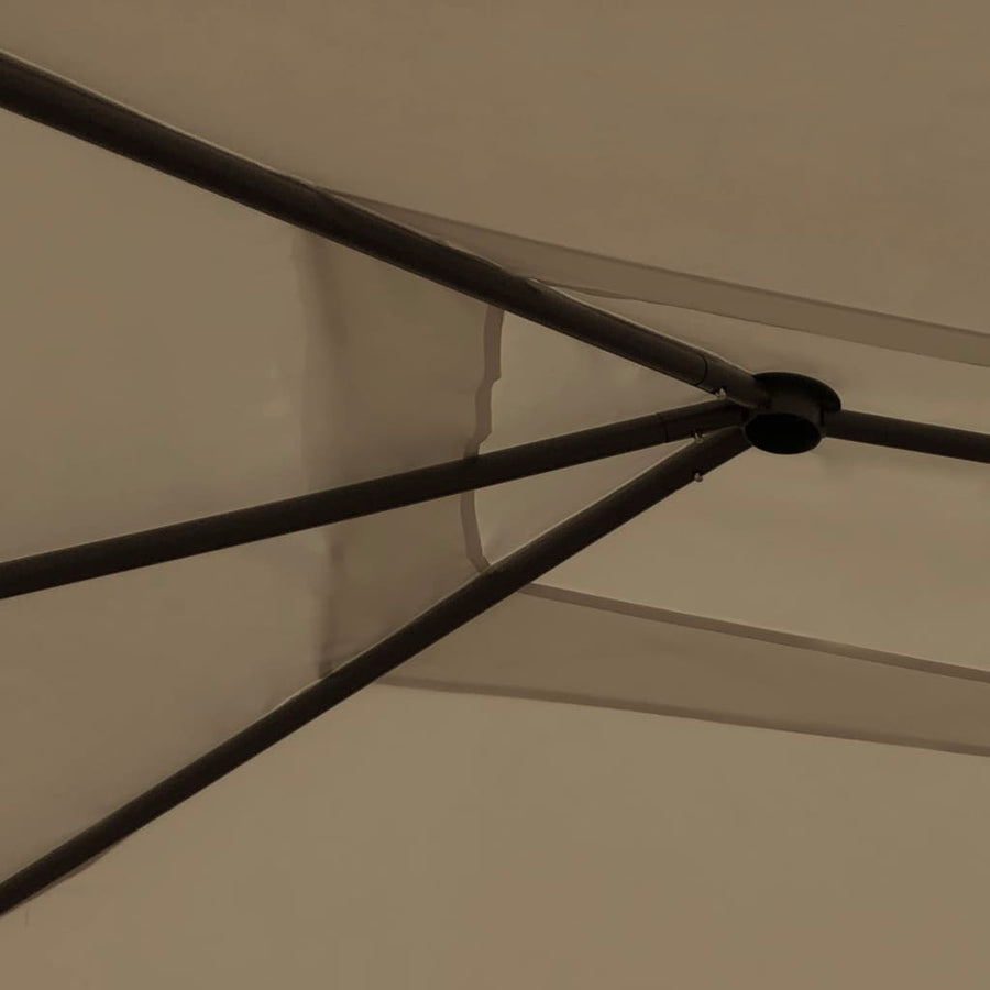 Prieel 160 G/M² 3X4X2,6 M 3 x 4 x 2.6 m Taupe Zonder zijwand
