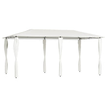 Prieel Met Paalhoezen 160 G/M² 3X6X2,6 M Kleurig 3 x 6 x 2.6 m Crème Met zijwand
