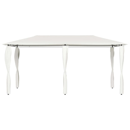 Prieel Met Paalhoezen 160 G/M² 3X6X2,6 M Kleurig 3 x 6 x 2.6 m Crème Met zijwand