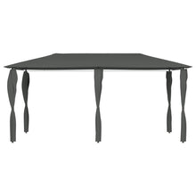 Prieel Met Paalhoezen 160 G/M² 3X6X2,6 M Kleurig 3 x 6 x 2.6 m Antraciet Met zijwand