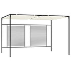 Pergola with retractable roof 180 g/m² 3x4x2.3 m cream