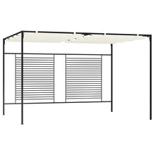 Prieel Met Uittrekbaar Dak 180 G/M² 3X4X2,3 M Kleurig Crème