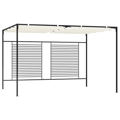 Prieel Met Uittrekbaar Dak 180 G/M² 3X4X2,3 M Kleurig Crème