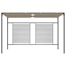 Prieel Met Uittrekbaar Dak 180 G/M² 3X4X2,3 M Taupe