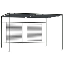 Prieel Met Uittrekbaar Dak 180 G/M² 4X3X2,3 M Kleurig Antraciet