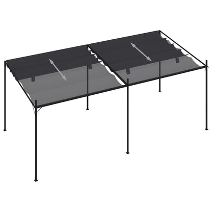 Prieel Met Uittrekbaar Dak Kleurig 600 x 300 x 233 cm