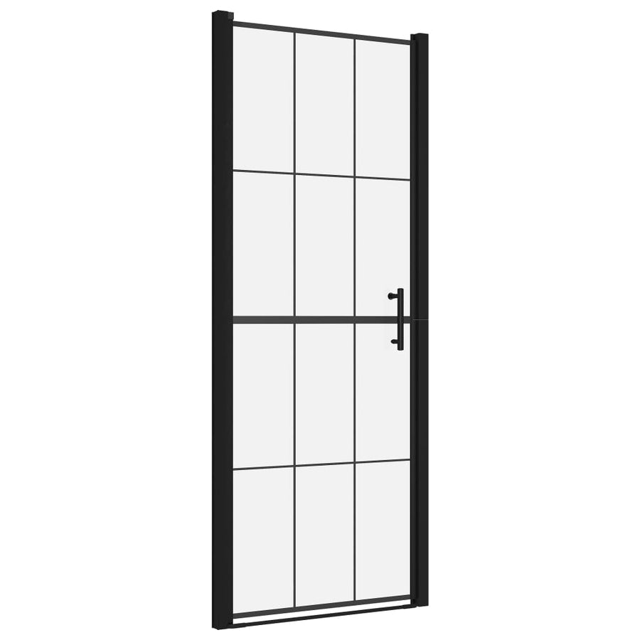 Douchedeur Gehard Glas Zwart 81 x 195 cm