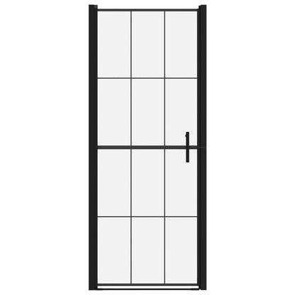Douchedeur Gehard Glas Zwart 81 x 195 cm