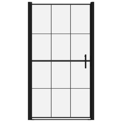 Douchedeur 100x178 cm gehard glas zwart 100 x 178 cm
