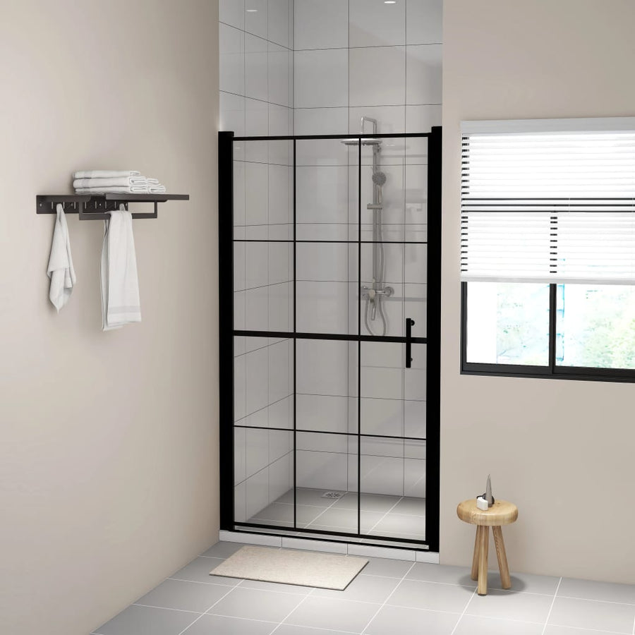 Douchedeur 81X195 Cm Gehard Glas Zwart