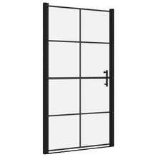 Douchedeur 100x178 cm gehard glas zwart 100 x 178 cm