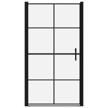 Douchedeur 100x178 cm gehard glas zwart 100 x 178 cm