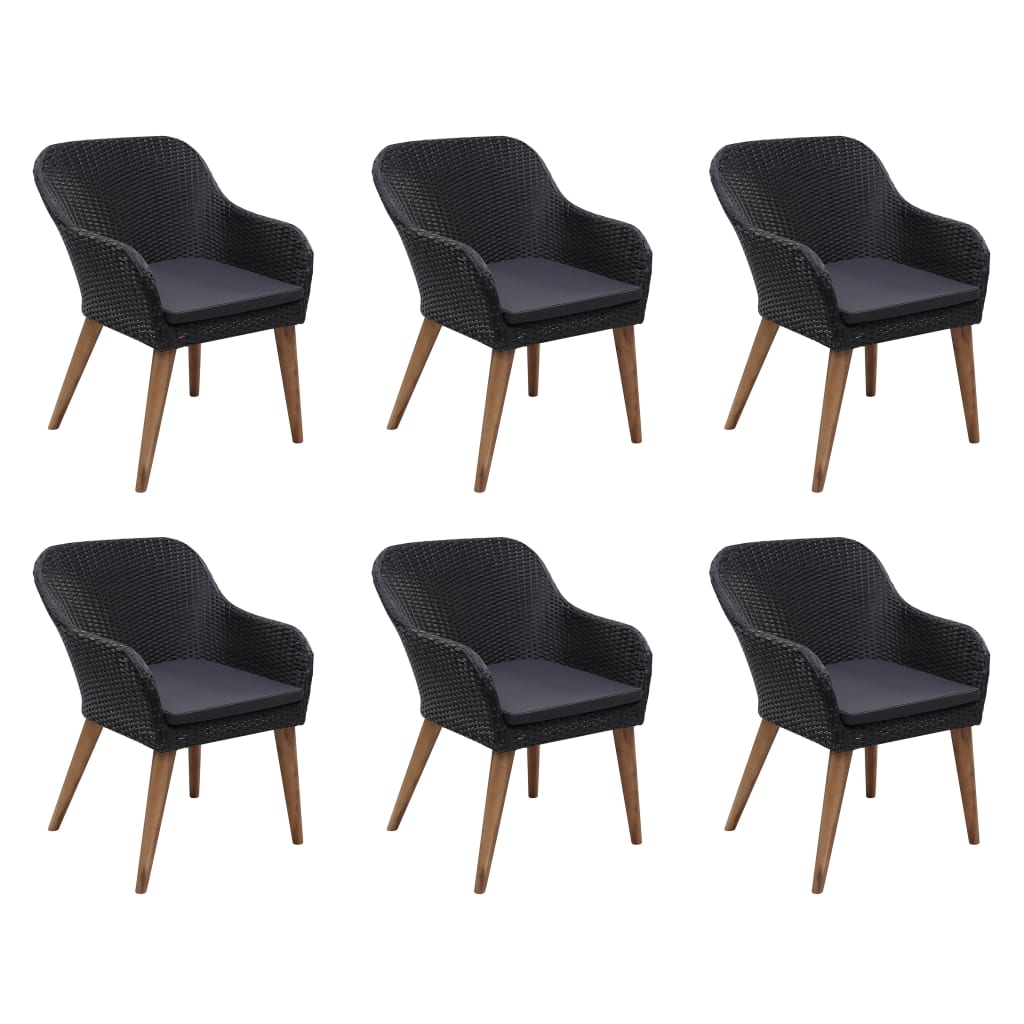 7-Delige Tuinset Met Kussens Poly Rattan 6