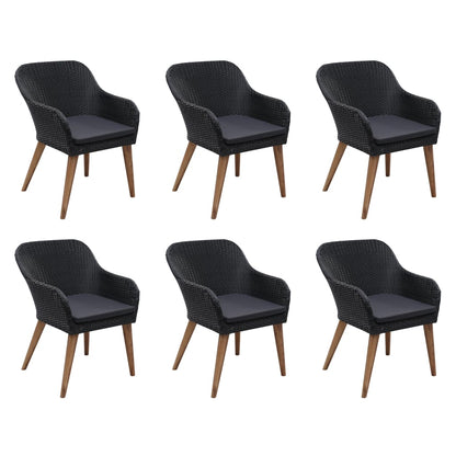 7-Delige Tuinset Met Kussens Poly Rattan 6