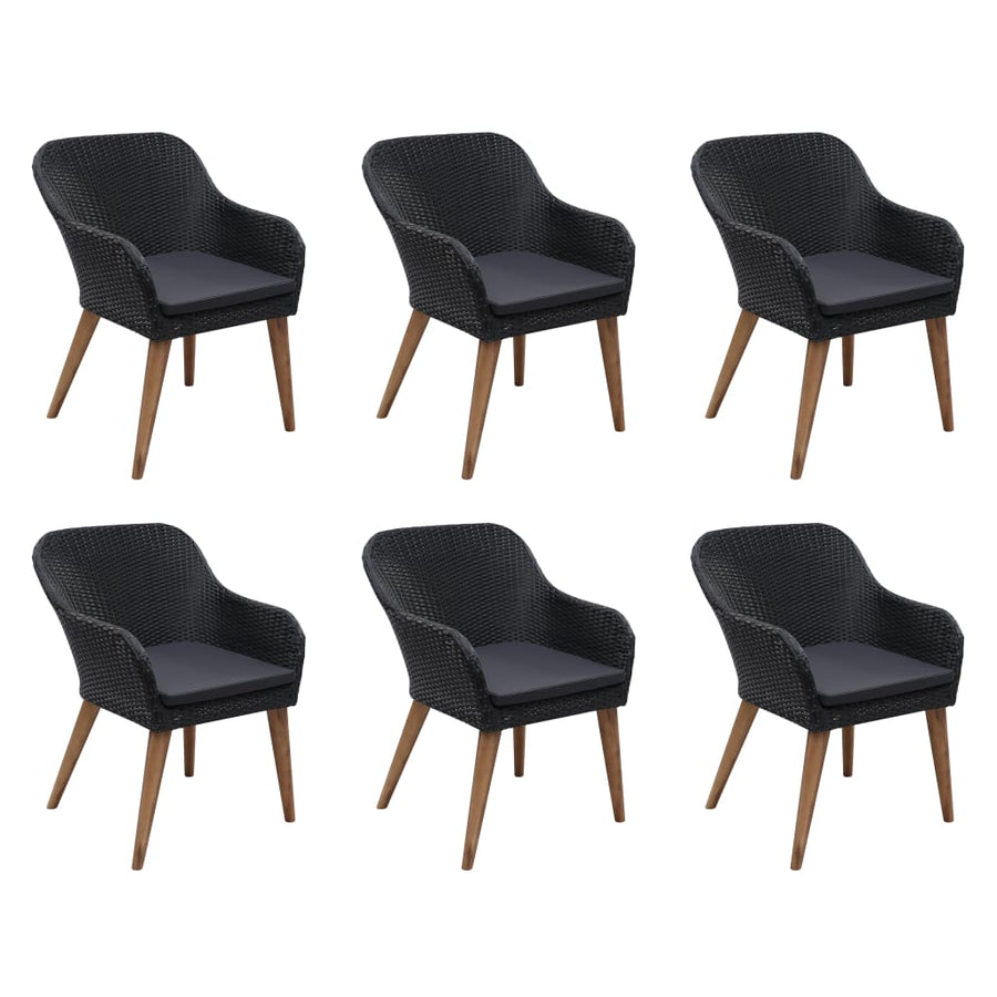 7-Delige Tuinset Met Kussens Poly Rattan 6
