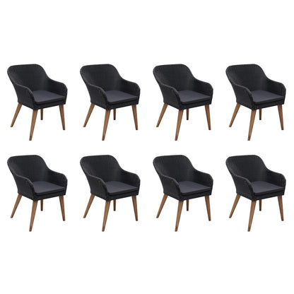 9-Delige Tuinset Met Kussens Poly Rattan 8