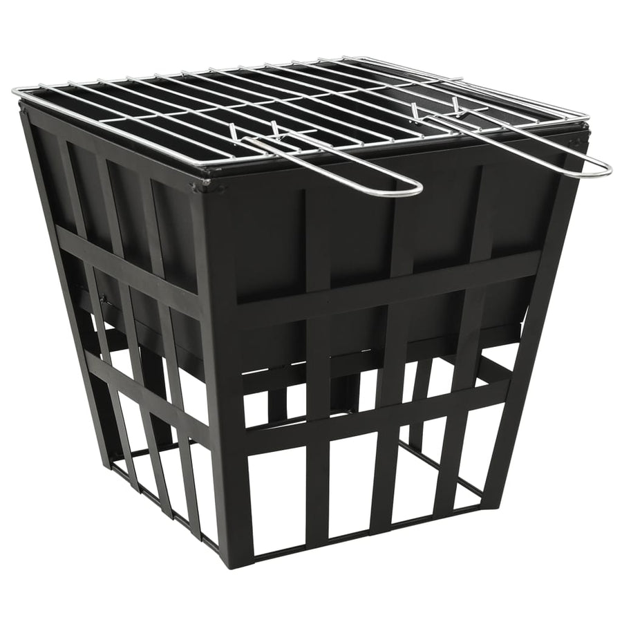 Vuurplaats En Barbecue 2-In-1 34X34X48 Cm Staal