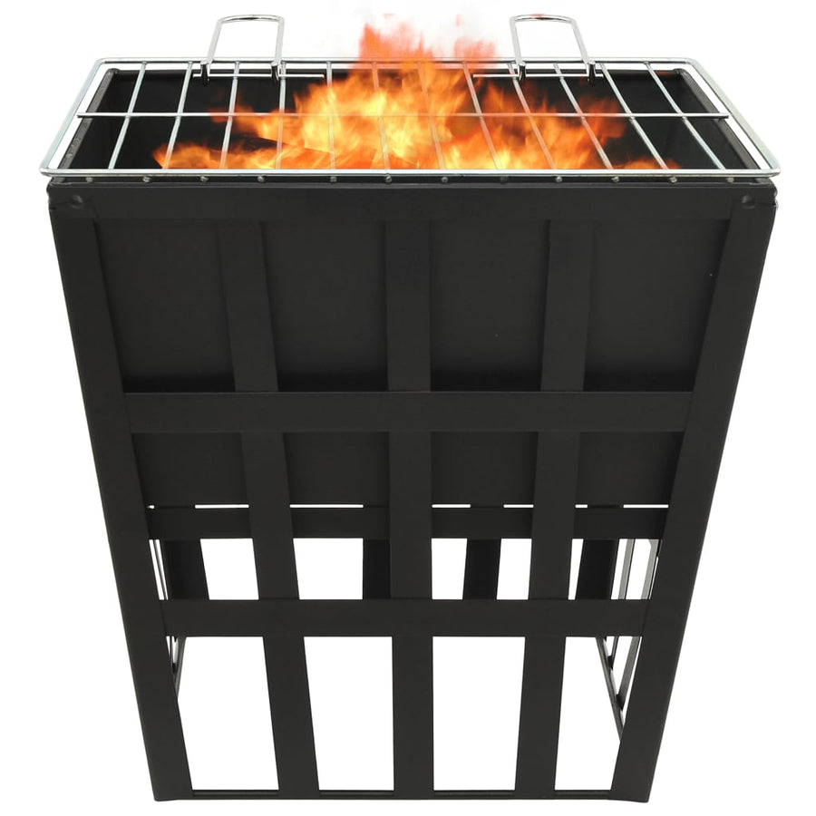 Vuurplaats En Barbecue 2-In-1 34X34X48 Cm Staal