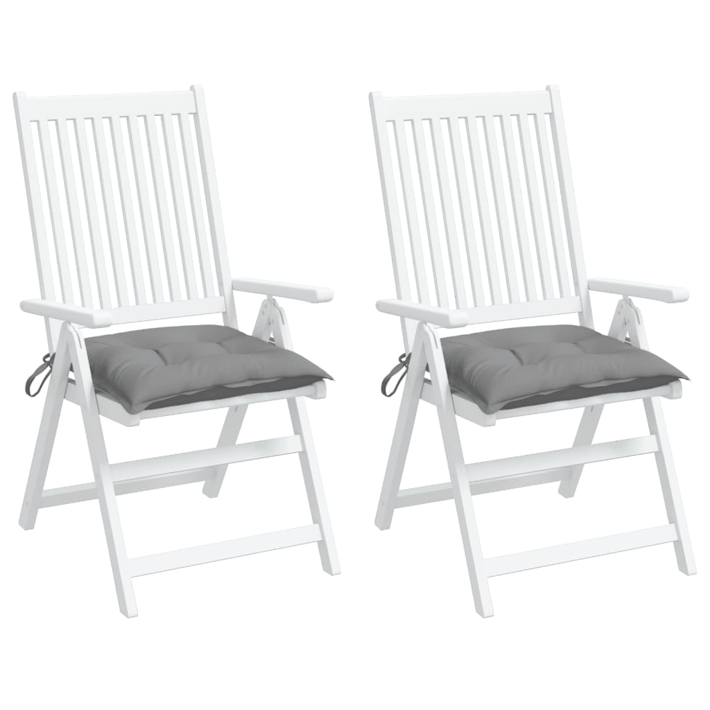 Stoelkussens Oxford Stof Grijs 2 40 x 40 x 7 cm