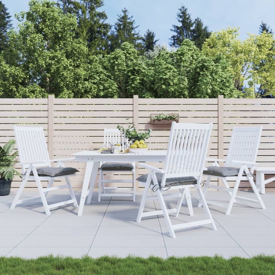 Stoelkussens Oxford Stof Grijs 4 40 x 40 x 7 cm
