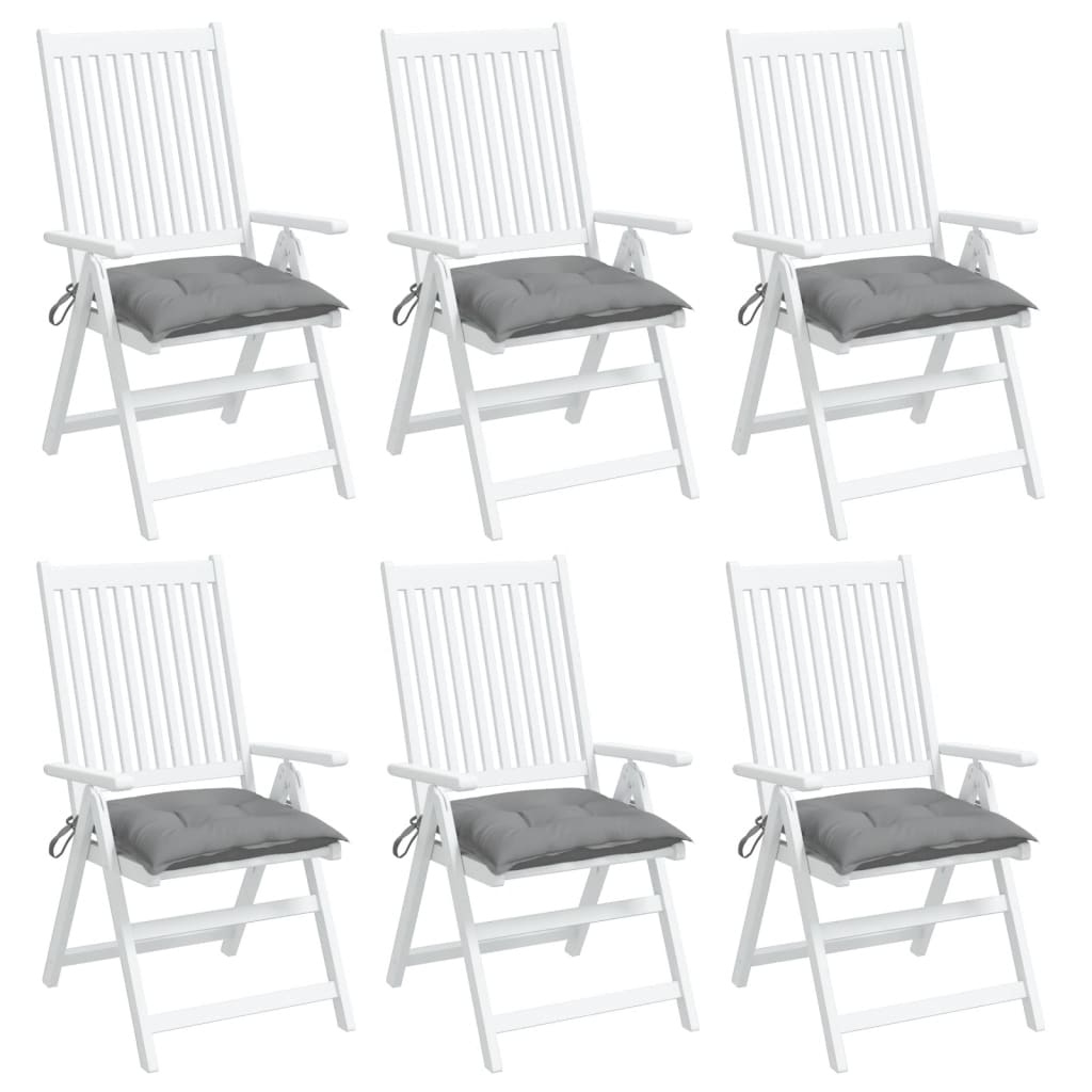 Stoelkussens Oxford Stof Grijs 6 40 x 40 x 7 cm