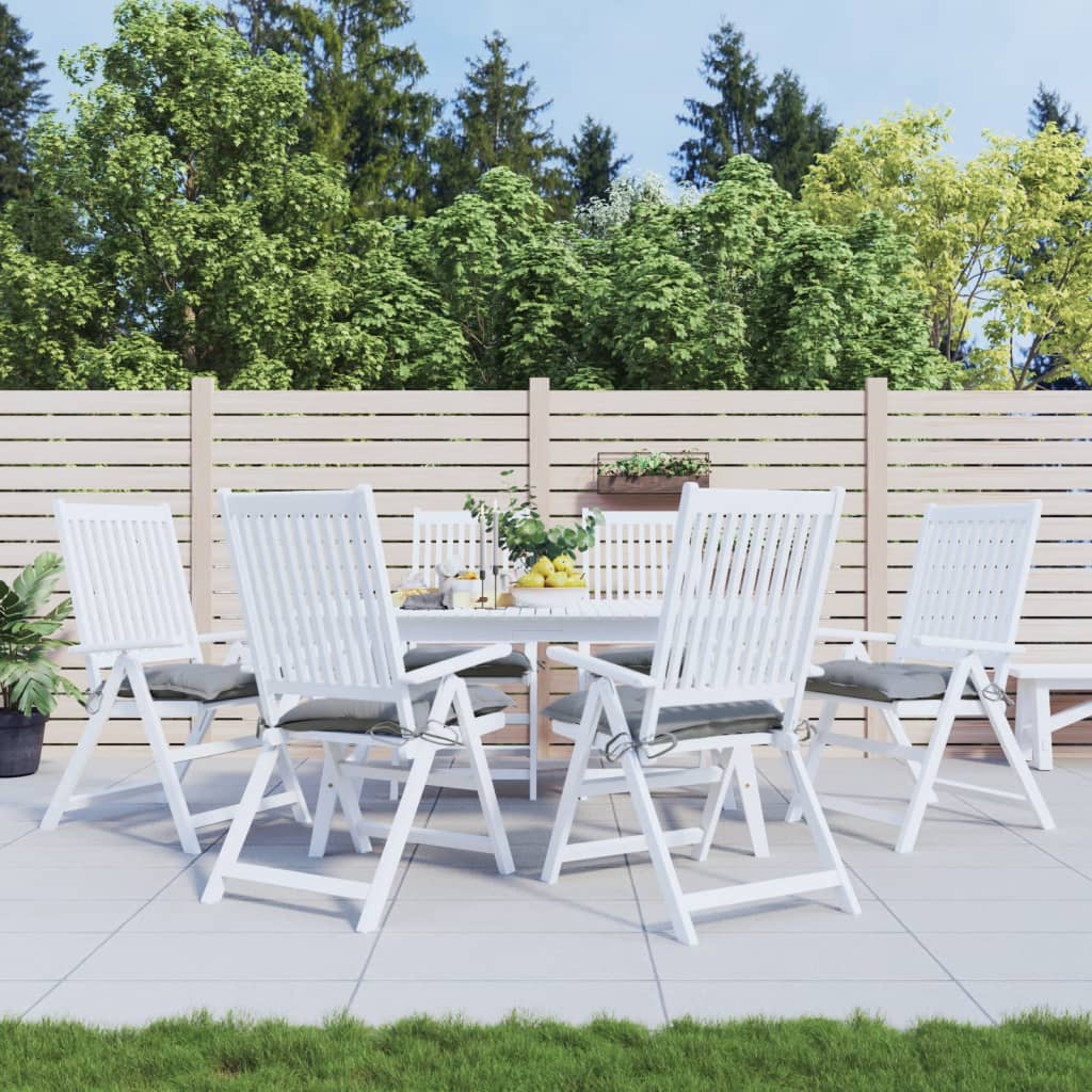 Stoelkussens Oxford Stof Grijs 6 40 x 40 x 7 cm