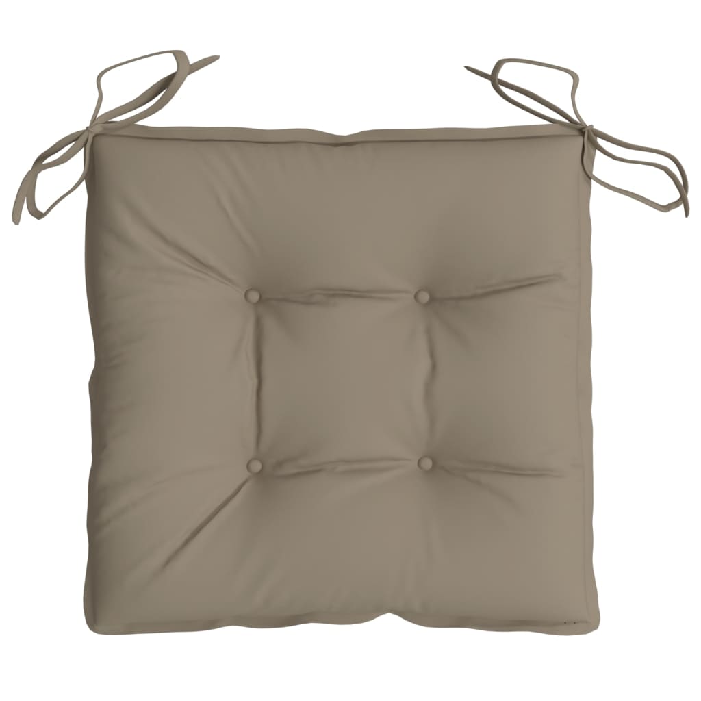 Stoelkussens 6 St 40X40X7 Cm Oxford Stof Taupe