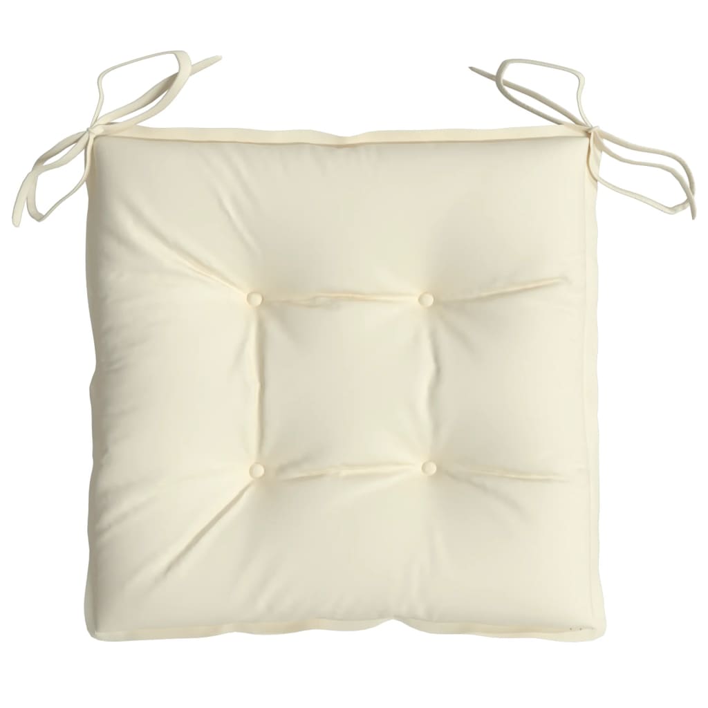 Stoelkussens Oxford Stof Wit Crème 2