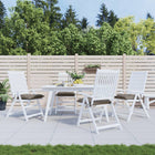 Stoelkussens 4 st 50x50x7 cm taupe