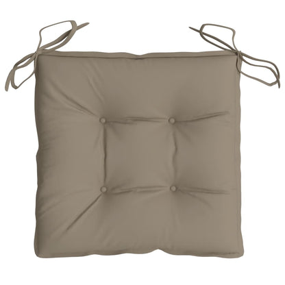 Stoelkussens 6 St 50X50X7 Cm Stof Taupe Taupe 50 x 50 x 7 cm