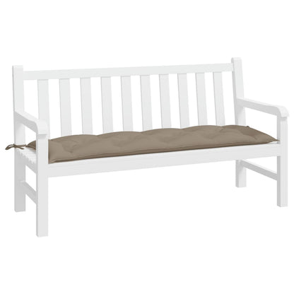 Tuinbankkussen 150x50x7 cm oxford stof taupe