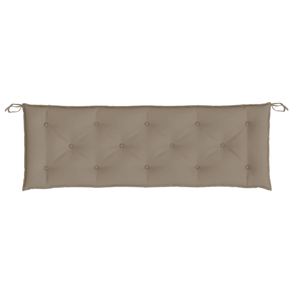 Tuinbankkussen 150x50x7 cm oxford stof taupe