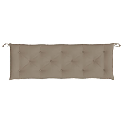 Tuinbankkussen 150x50x7 cm oxford stof taupe