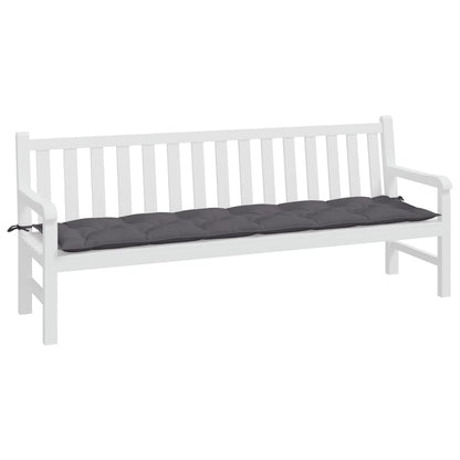 Tuinbankkussen Oxford Stof Kleurig Antraciet 200 x 50 x 7 cm