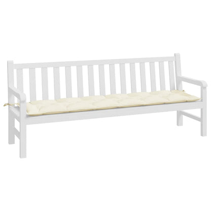 Tuinbankkussen Oxford Stof Crèmekleurig 200 x 50 x 7 cm