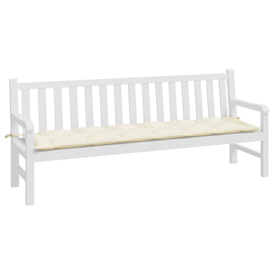 Tuinbankkussen Oxford Stof Crèmekleurig 200 x 50 x 7 cm