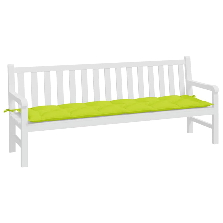 Tuinbankkussen 200x50x7 cm oxford stof heldergroen