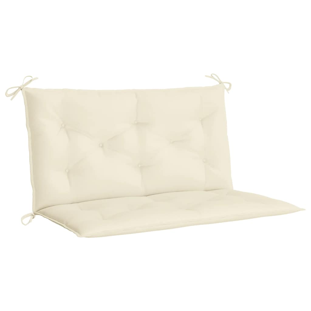 Tuinbankkussen 100X(50+50)X7 Cm Oxford Stof Wit 100 cm