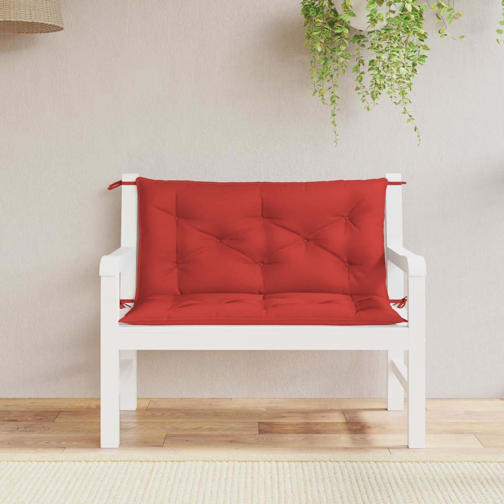 Tuinbankkussen 100x(50+50)x7 cm oxford stof rood