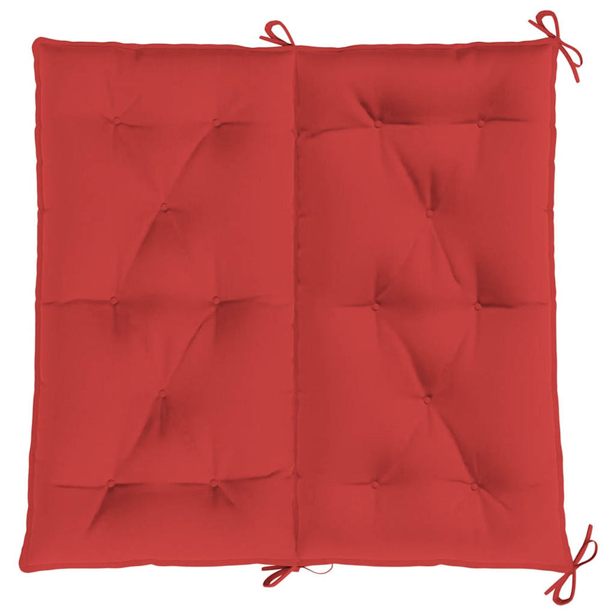 Tuinbankkussen 100x(50+50)x7 cm oxford stof rood