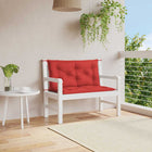 Tuinbankkussen 100x100x7 cm rood