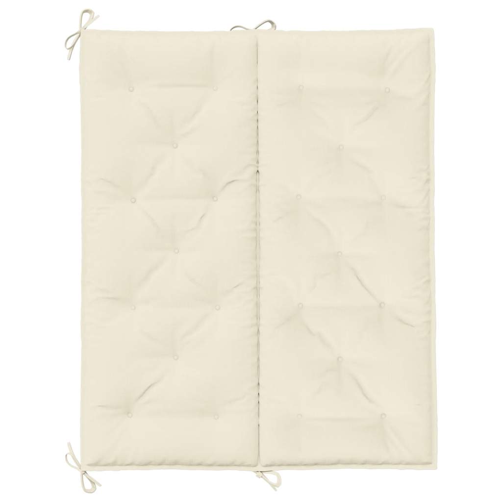 Tuinbankkussen 120X(50+50)X7 Cm Oxford Stof Wit 120 cm