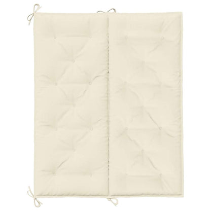 Tuinbankkussen 120X(50+50)X7 Cm Oxford Stof Wit 120 cm