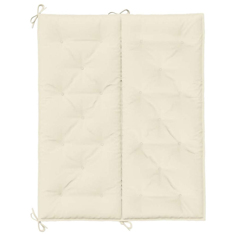Tuinbankkussen 120X(50+50)X7 Cm Oxford Stof Wit 120 cm