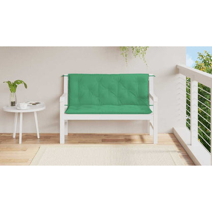 Tuinbankkussen 120x(50+50)x7 cm oxford stof groen