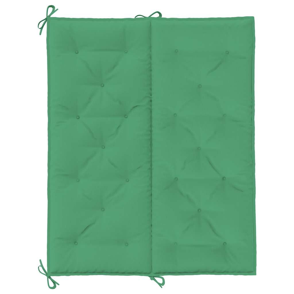 Tuinbankkussen 120x(50+50)x7 cm oxford stof groen