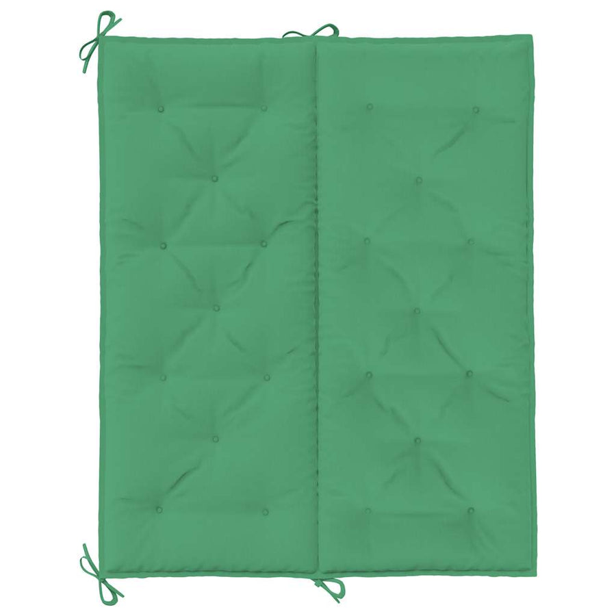 Tuinbankkussen 120x(50+50)x7 cm oxford stof groen