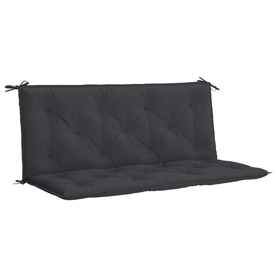 Tuinbankkussen 120X(50+50)X7 Cm Oxford Stof 120 cm Zwart